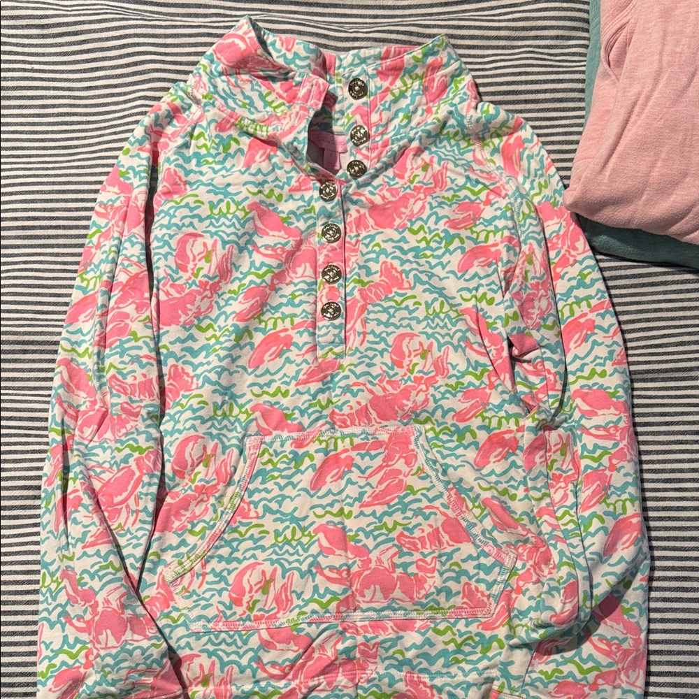Lilly Pulitzer Lobster print captain popover